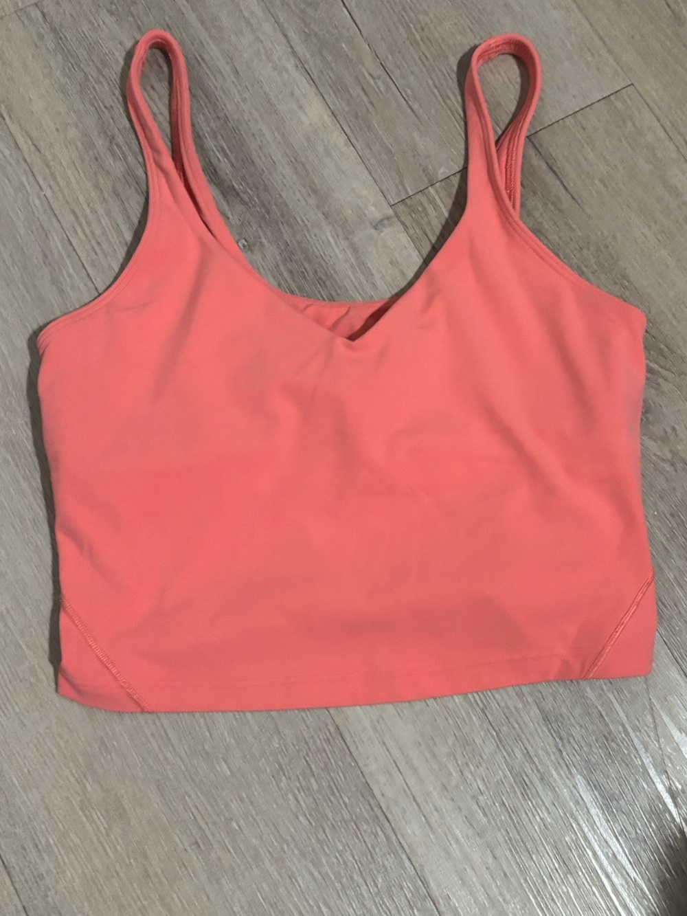 lululemon athletica Coral Pink Crop Tank